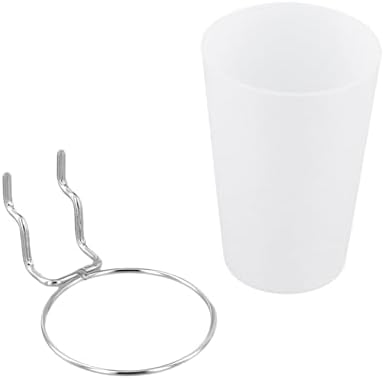JAPCHET 20 Sets Ring Style Pegboard Cups with Hooks, White Pegboard Cups with Rings, Peg Board Cup Holder for Organizing Accessories Tools, Ideal for Garage Workshop Workbench Office - Image 4