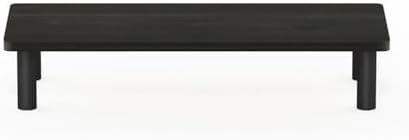 Pemberly Row Monitor Riser Stand, Espresso/Black Finish, Engineered Wood, Compact Design, No-Tools Assembly, Stable Elevated Support for Home Office Desk or Workstation - Image 6