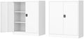 Fesbos Metal Storage Cabinet-36” Tall Steel File Cabinets with Lockable Doors and Adjustable Shelves-White Steel Storage Cabinet for Home Office, School, Garag by Fesbos