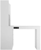 51.6" White Corner Computer Desk with Drawers for Home Office - Image 7