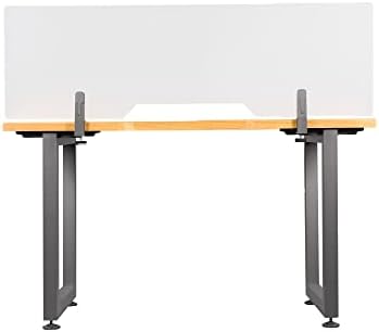 Vari Acrylic Privacy Panel for Desk – 48 Inch Frosted Acrylic Desk Divider, Clamp-On Office Privacy Screen, No-Tool Installation, Workspace Partition for Desks & Tables - Image 6