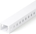 1.2"H x 1.6"W Cable Raceway, 12ft Under Desk Wire Management Channel, White by ZhiYo