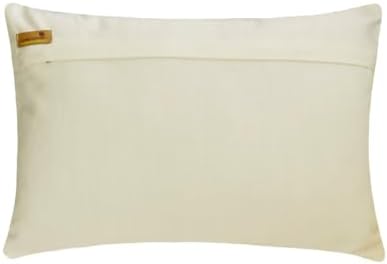 The HomeCentric Decorative Silver & Gold 12"x14" (30x35 cm) Lumbar Pillow Cover, Jacquard Foil, Metallic Sequin, Handmade Oblong Pillow, Floral Pattern Modern Style - Silver Eonian - Image 3