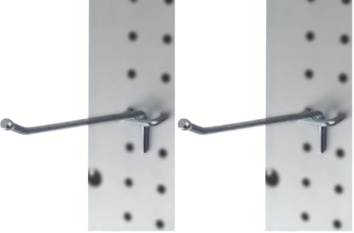 Presa Heavy Duty Metal Peg Board Shelving Hooks, 6-Inch, 100-Pack by Presa