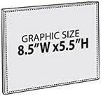 Azar Displays 122030 8.5-Inch W by 5.5-Inch H Wall Mount Acrylic Frame Pack of 10 - Clear Acrylic Wall Frame with Sticky Back - Floating Wall Sign Holder - Adhesive Office Sign-Frameless Picture Frame - Image 2