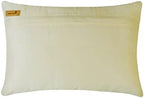 The HomeCentric Ivory Lumbar Pillow Cover, 12x26 inch (30x65 cm) Lumbar Pillow Cover, Crystals Medallion Lumbar Pillow Cover, Silk Lumbar Pillow Cover, Geometric Contemporary - Crystal Clear - Image 3