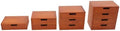 Desktop Drawers 4-Piece Wood Stackable Desk Cabinet Tabletop Storage Organization Box for Bedrooms, Offices, Dormitories, Kitchens Drawer Cabinet for Closet Organization (Wood) by Unknown