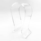 Indies Ltd. 8mm Thick Clear Acrylic Headphone Stand Omega Design Headphone Stand Gaming Headset Holder Desk Display Hanger Beautiful Storage Acrylic Glass Ear Headphones Interior Flattering (Single Piece) - Image 2
