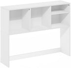 Furinno Classic Desk Shelf, 4-Shelf Desktop Hutch, Book Shelf, Desk Organzier, for Office Supplies, Office Desk Accessories, White - Image 5