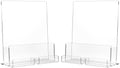 HIIMIEI Brochure and Business Card Holder: Acrylic Flyer Holder 8.5 x 11 by HIIMIEI
