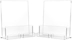 HIIMIEI Brochure and Business Card Holder: Acrylic Flyer Holder 8.5 x 11 by HIIMIEI