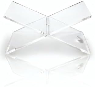 Acrylic Book Stand X-Shaped Clear Collapsible Cookbook Holder Large - Image 2