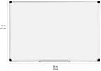Amazon Basics Magnetic Dry Erase Whiteboard, 36"W x 24"H, Aluminum Frame, Silver/White, Easy to Install and Clean - Image 5