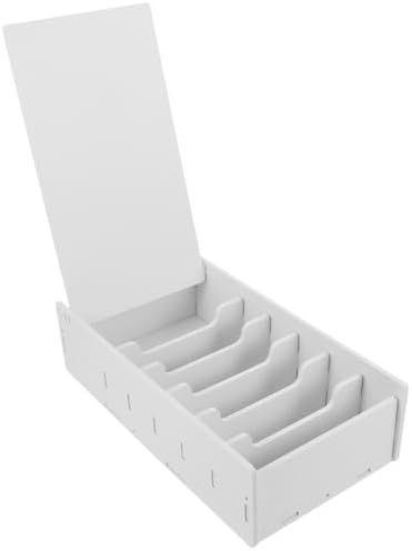 SEWACC Coin Box Cash Holder Money Storage Stand Multiple Compartment Storage Tray Currency till Desktop Holder Money Tray Desktop Receipt Organizer Phone Containers Classroom by SEWACC