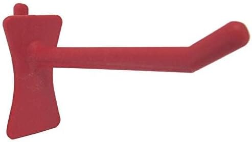 PegPro® 2" Hooks Kit for Standard “Wood Fiber” pegboard – Durable Plastic Pegboard Hooks - for Garage, Kitchen, Craft Room, and More (2" Hook - 24 Pack, Red) - Image 2