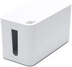 Bluelounge CableBox Cable and Cord Management System Includes Surge Protector (CableBox Mini | 2 Pack, White) by Bluelounge