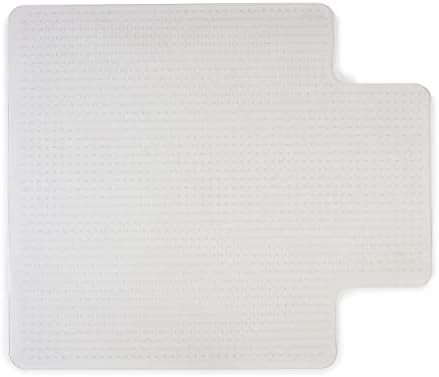 Staples Office Chair Mat, Clear, 45x53 Inch, Medium-Pile Carpet, with Lip by Staples