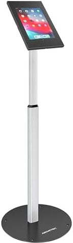 AboveTEK Anti Theft iPad Floor Stand, Robust Security Kiosk POS Tablet Stand, Height Adjustable Secure Holder Enclosure w/Lock and Key Mechanism for iPads/iPad Air/iPads Pro, Ideal for Retail Business by AboveTEK