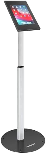 AboveTEK Anti Theft iPad Floor Stand, Robust Security Kiosk POS Tablet Stand, Height Adjustable Secure Holder Enclosure w/Lock and Key Mechanism for iPads/iPad Air/iPads Pro, Ideal for Retail Business by AboveTEK