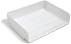 TRU RED Side-Load Stackable Plastic Letter Tray, White by TRURED