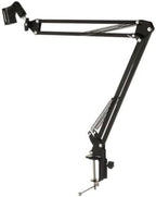 StreamEye Boom Arm Mic Stand with Desktop Mount, Detachable Clip, Professional Grade XLR Cable, Microphone Pop Filter and Cable Ties - Image 3