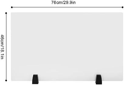 Office Desk Divider, Acrylic Room Privacy Panel Frosted Privacy Divider on Desk Partition, 30" x 18" - Image 6