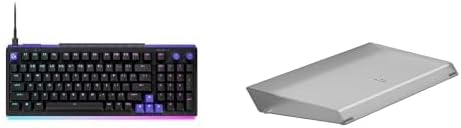 G512 X 98 Hot-Swappable TMR Analog & Mechanical Gaming Keyboard (Tactile) + Wrist Rest Bundle - Black by Unknown