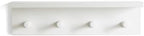 Entrance Coat Rack ，Coat Hooks, Wall-Mounted Wooden Hook Rack, Wall-Mounted Shelves are Very Suitable (White Color Finish—A-1) - Image 2