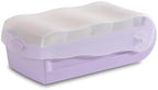 HAN Croco flashcard Box, Easy to Learn Vocabulary with 5-Compartment Learning System, DIN A8 Index Box for 500 Cards, 998-887, Translucent/Pastel Purple - Image 2