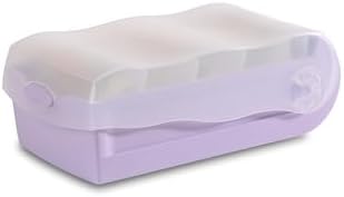 HAN Croco flashcard Box, Easy to Learn Vocabulary with 5-Compartment Learning System, DIN A8 Index Box for 500 Cards, 998-887, Translucent/Pastel Purple - Image 2