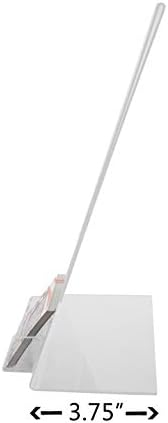 Marketing Holders 6 Pack Acrylic Sign Holder 8.5" x 11" with 3.5" x 2" Business Card Pocket Slant Back Side Load Clear Literature Table Tent for Job Fairs Tradeshows Expos and Conventions - Image 3