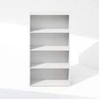 Furinno Reed Closet Organizers and Storage, 4-Tier Closet Organizer, Open Shelf Closet Storage, for Wardrobe, Bedroom, Living Room, White - Image 5
