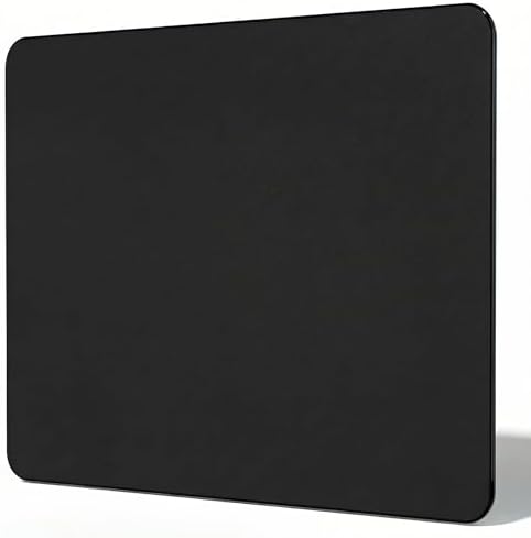 Tempered Glass Gaming Mousepad, 16x20 inch Black Tempered Glass Mousepad, Professional Esport MousePads, Durable Mouse Mat, Smooth Surface by Unknown
