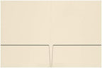 LUXPaper 9" x 12" Presentation Folders | Two Pocket | Natural | 80lb. Cover | 25 Qty - Image 2
