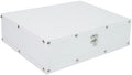 DreamsEden White Wooden Keepsake Box with Latch, Large Decorative Storage by DreamsEden