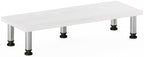Rectangle Monitor Riser, Toolless Assembly Laptop Stand for Desk, Office Desk Accessories, Desk Organizers and Accessories, Monitor Stand Riser, For Dorm, Study Room, White Oak - Image 4