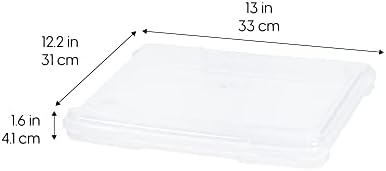 IRIS USA Board Game Storage |Made in USA| Slim Craft Case (10-Pack) - Clear - Image 2