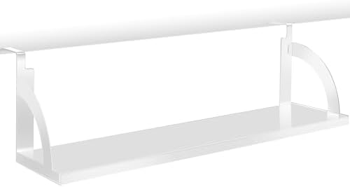 Tandefio 24" Office Cubicle Hanging Shelf Storage Organizer, White by Tandefio