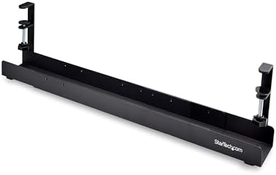 StarTech Under Desk Cable Management Tray, Black (CALB-Desk-Cable-Tray) - Image 7