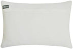 The HomeCentric Decorative Lumbar Pillow Cover Ivory 12"x16" (30x40 cm) Cotton Linen Embroidery, Handmade, Pearl Oblong Pillow Cover, Geometric Contemporary Style - Penina - Image 3