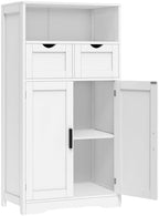 Iwell Bathroom Storage Cabinet with 2 Drawers, Small Kitchen Pantry Cabinet by IWELL