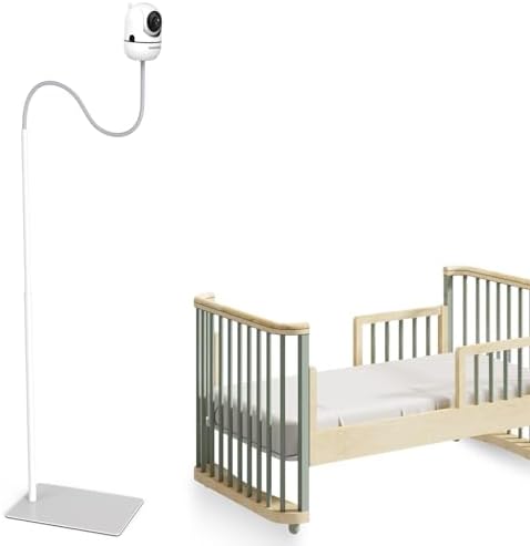 HelloBaby Baby Monitor Floor Stand - Adjustable Height Camera Mount for HB6550/ Plus/ HB6560/ HB65/ HB6148/ HB6351/ HB40/ HB6339 & More Model, Stable Base, No-Drill Installation, Wall-Safe Holder by HelloBaby
