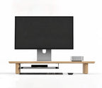 Multi-Purpose Steel Desk Tray - Under Desk Organizer & Monitor Stand Add-on Shelf, Includes Mounting Hardware, Black - Image 3