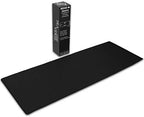Gaming Mouse Pad (5mm) Massive 46 inch | 46x17.3x0.20 Extra Thick | Black | Stitched Edge, Large Washable Desk Mat by Unknown