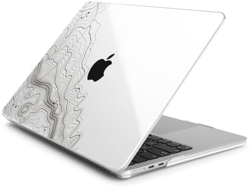 Batianda Case for MacBook Air 13.6" 2026 M5 M4 M3 M2 Chip,Topographic Lines - Image 7