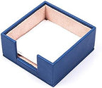 MOOGCO Leather Document Tray - Pen Holder - Note Paper Holder -3 Accessories-Desk Organizer - Office Desk Accessories - Desktop Storage - 3 PCS (BLUE) - Image 4