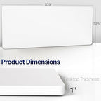 VIVO White 71 x 30 in Solid Table Top, DESK-TOP71W - Image 3