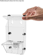 Marketing Holders 6 Pack Magnetic Brochure Box and Card Bin with Lid Metal Mount Outdoor Caddy Holds 4" x 6" Printed Postcards and 3.5" x 2" Cards with Take One Sticker Hangs On Smooth Surfaces - Image 2