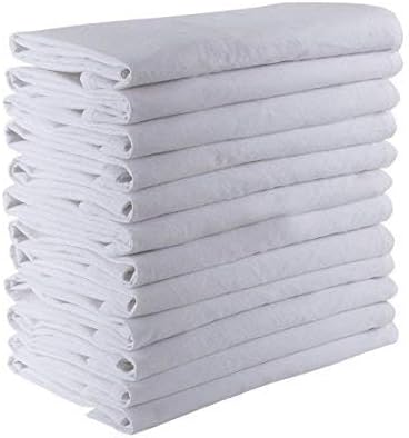 DG Collections 100% Cotton Flour Sack Towels – 50 Pack, 27x27 Inches, White, Lint-Free, Pre-Washed, Hemmed Edges – Reusable Kitchen Towels for Cleaning, Embroidery, Printing & Crafts - White - Image 6