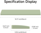 Ergonomic Sloped Keyboard Wrist Rest Honeycomb Hollow Bottom Pure Silicone Non-Slip Wrist Support Pad for Office Typing Gaming Desktop Laptop Relieve Wrist Fatigue(Black) - Image 2